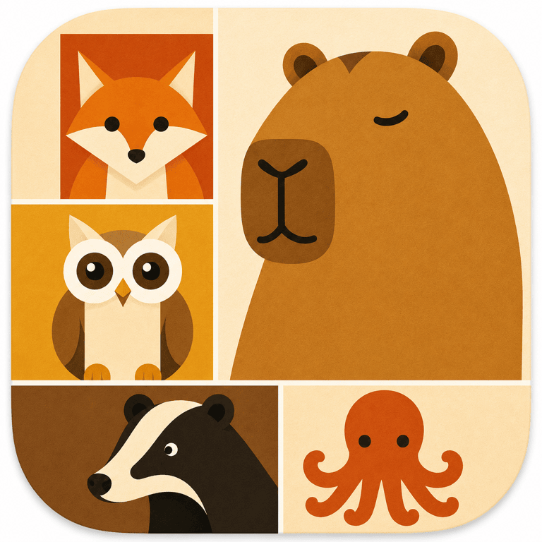 A grid of Animal Desk tools and surfaces